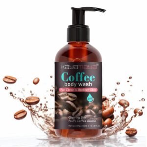 KayaMaya Coffee & Cocoa Body Wash 300ml – pH Balanced Cleansing & Moisturizing Shower Gel for Soft, Radiant Skin