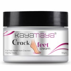 Kayamaya Crack Feet Cream for Cracked Heels – Deep Moisturizing Foot Cream for Dry, Rough, Hard & Callused Skin | Soft & Smooth Feet Care, 50g