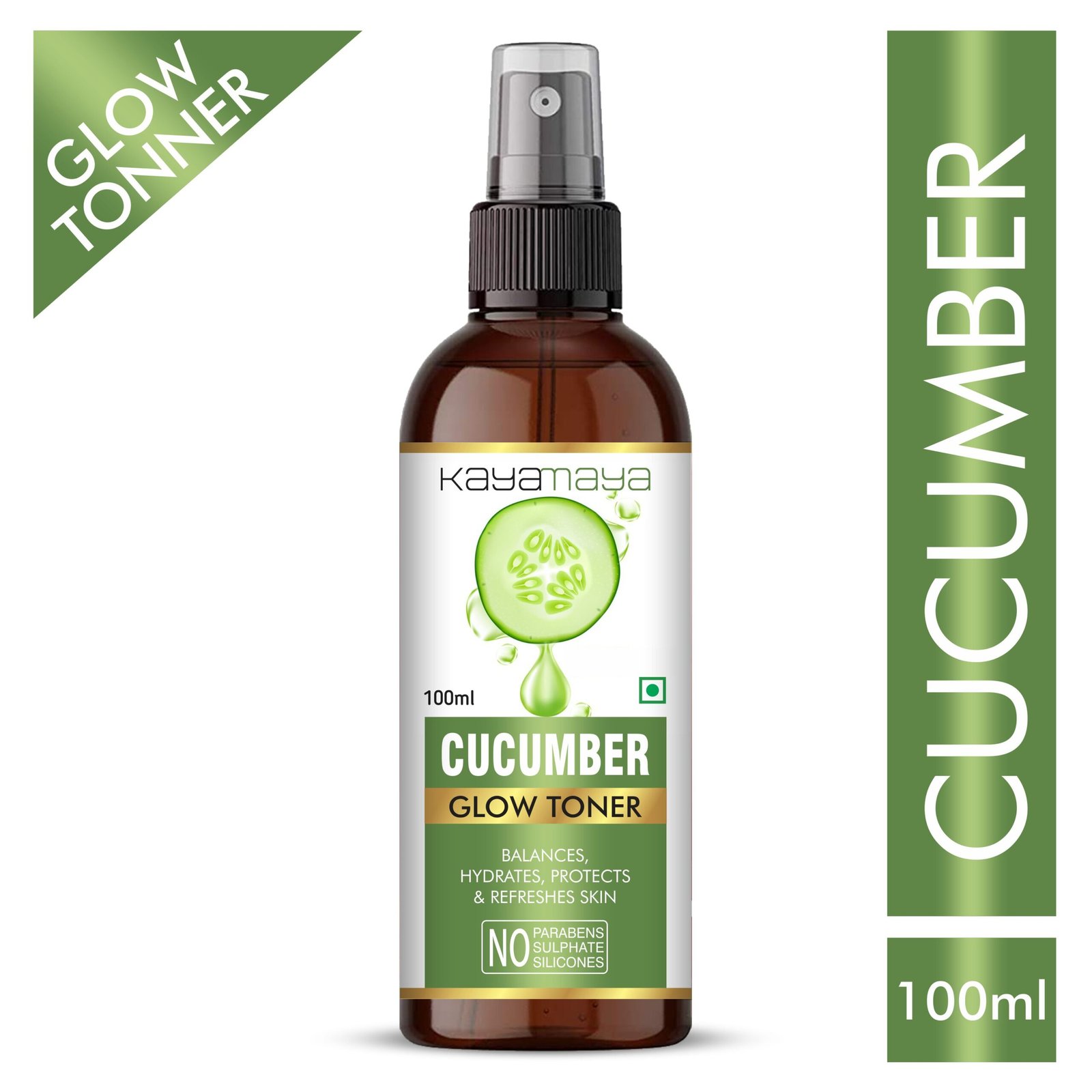 Kayamaya Cucumber Glow Toner 100ml – Hydrating & Refreshing Face Toner with Aloe Vera, Witch Hazel & Liquorice