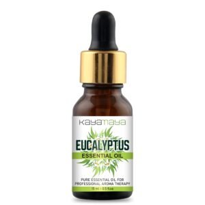 Kayamaya Eucalyptus Essential Oil 15ml – Pure Aromatherapy Oil for Diffuser, Steam Inhalation, Skin, Hair & Scalp Care
