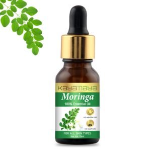 Kayamaya Moringa Oil 15ml – 100% Pure Oil for Face, Skin, Hair & Scalp | Moisturising & Nourishing | No Mineral Oil or Sulphates