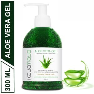 KayaMaya 99% Pure Aloe Vera Gel 300ml – Moisturizing & Soothing Gel for Face, Skin & Hair with Vitamin E