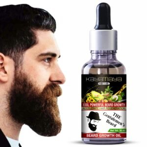 KayaMaya Beard Growth Oil 30ml – Beard & Moustache Conditioning Oil for Stronger, Softer & Fuller-Looking Facial Hair