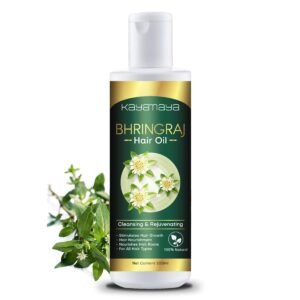 KayaMaya Bhringraj Hair Oil 200ml – Natural Nourishing Hair & Scalp Oil for Stronger, Thicker & Healthy-Looking Hair