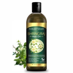 KayaMaya Bhringraj Hair Oil 100ml – Natural Nourishing Hair & Scalp Oil for Stronger, Thicker & Healthy-Looking Hair