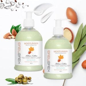 KayaMaya Moroccan Argan Moisturiser 300ml – Ultra-Enriching Body Lotion with Argan Oil, Avocado Oil & Shea Butter for Dry to Very Dry Skin (Pack Of 2)