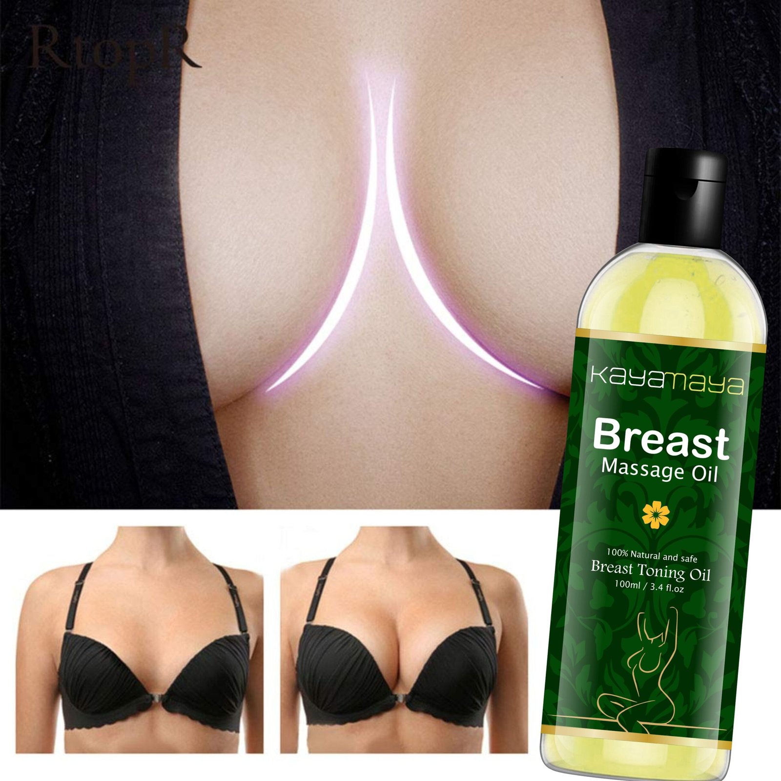 Kayamanaya Breast Massage Oil 100ml | Natural Breast Toning & Massage Oil for Women | Nourishes, Moisturizes & Softens Skin - Image 4