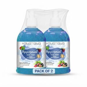 Kayamaya Peppermint & Berry Body Wash with Vitamin B3 – Hydrating & Refreshing Shower Gel, 300ml ( Pack Of 2)