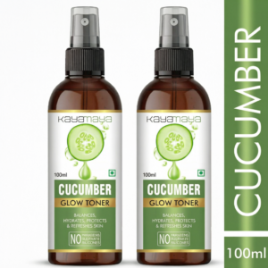 Kayamaya Cucumber Glow Toner 100ml – Hydrating & Refreshing Face Toner with Aloe Vera, Witch Hazel & Liquorice (Pack of 2)