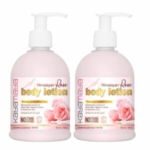 KayaMaya Himalayan Rose Body Lotion 150ml – Hydrating Moisturiser with Rose Water, Hyaluronic Acid & Beetroot Extract for All Skin Types (Pack Of 2)