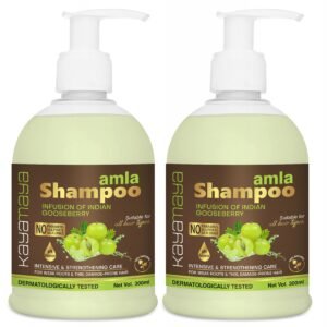 KayaMaya Amla Shampoo 300ml – Indian Gooseberry Hair Strengthening Shampoo for Weak, Thin & Damage-Prone Hair (Pack Of 2)