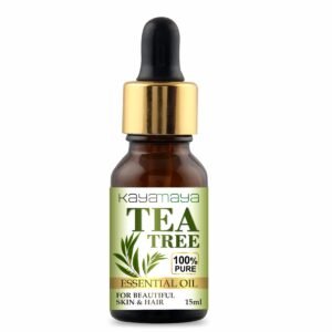 Kayamaya Tea Tree Essential Oil 15ml – 100% Pure Tea Tree Oil for Skin, Hair, Scalp, Nails, Aromatherapy & Massage