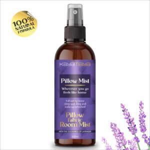 Kayamaya Lavender Pillow Mist – Natural Sleep & Relaxation Spray for Pillows, Bedding, Fabric & Room, Vegan, 100ml