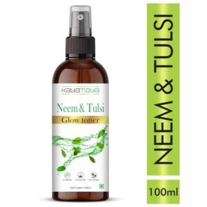 KayaMaya Neem & Tulsi Glow Toner 100ml – Natural Face Toner with Aloe Vera, Cucumber, Liquorice & Witch Hazel | Paraben & Sulphate Free
