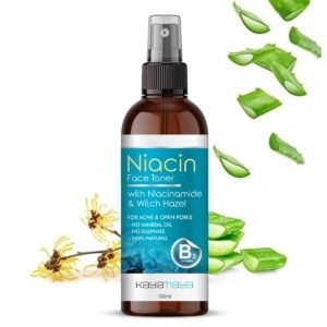 KayaMaya Niacin Face Toner 100ml with Niacinamide & Witch Hazel – Face Toner for Oily, Acne-Prone Skin & Open Pores | Sulphate & Mineral Oil Free
