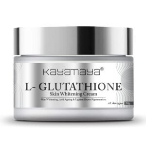 Kayamaya L-Glutathione Skin Whitening & Brightening Cream 50g – Glutathione 2% + Kojic Acid 1% Cream for Dark Spots, Hyperpigmentation & Even Skin Tone (Day & Night)