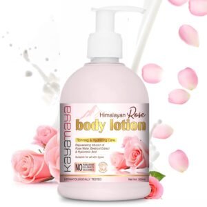 Kayamaya Himalayan Rose Body Lotion - 300ml | Natural Toning & Hydrating Lotion with Rose Water, Beetroot Extract & Hyaluronic Acid for All Skin Types | Paraben & Sulphate Free, Dermatologically Tested